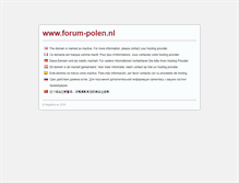 Tablet Screenshot of forum-polen.nl